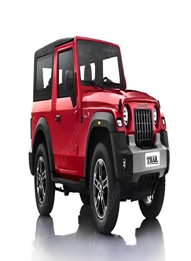 دبليو بي دي سيارة جيب ثار 4x4 من WBD، بمقياس 1:32، مصنوعة من المعدن المصبوب، تعمل بسحب للخلف، أبواب قابلة للفتح، لعبة سيارة مميزة للأطفال، نموذج مصغر واقعي، هدية مثالية للأطفال من عمر سنتين فما فوق، للبنات والأولاد، متعددة الألوان - Image 1
